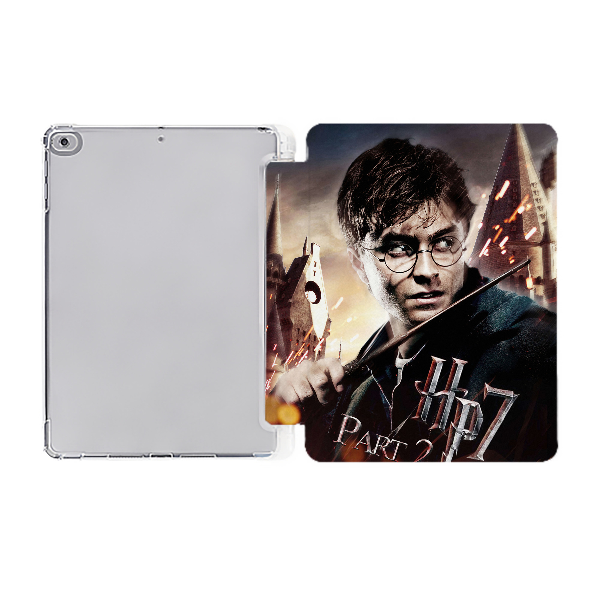 （画像用） Harry Potter ハリー・ポッターシリーズ IPad ケース ペン収納付き 三つ折りスタンド PUレザー×シリコン 対応機種9.5/10.5/10.9インチ